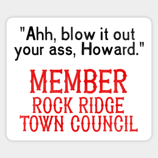 Member Rock Ridge Town Council (Front/Back Print) Magnet